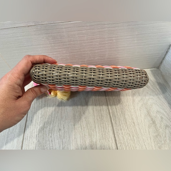 NWT Squeeze de Citron Small Lemon Drop Multicolor Woven Clutch - Picture 5 of 7